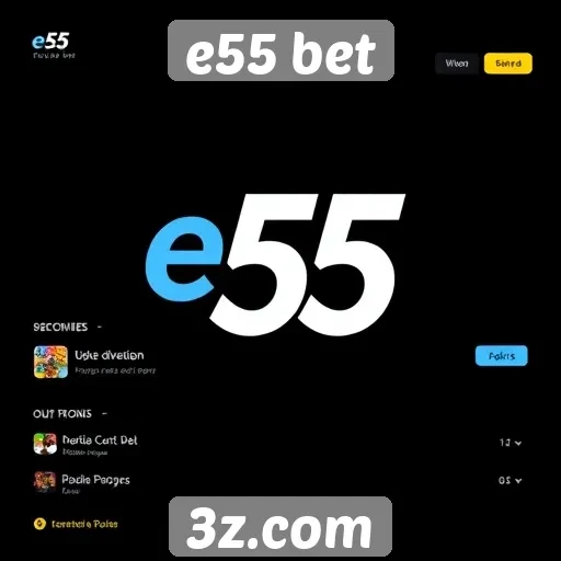 Novas funcionalidades do site e55 bet em destaque