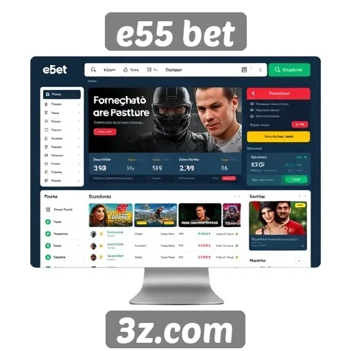 Análise da interface do usuário do e55 bet