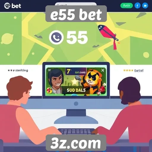 Feedback de usuários sobre a interface do e55 bet